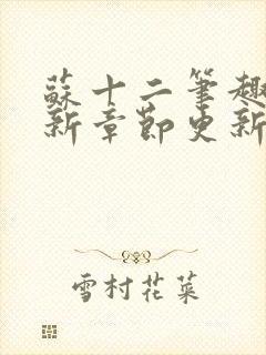 苏十二笔趣阁最新章节更新时间