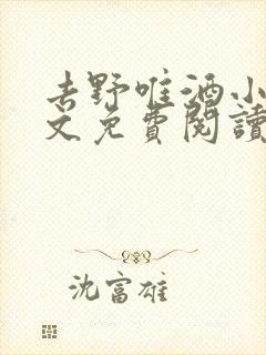 去野唯酒小说全文免费阅读