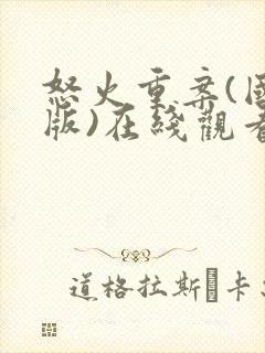 怒火重案(国语版)在线观看封面