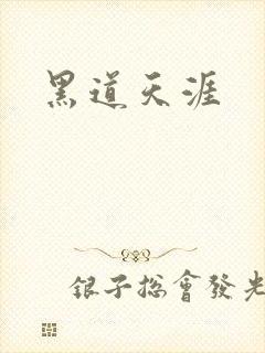 黑道天涯封面