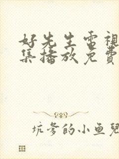 好先生电视剧全集播放免费看封面