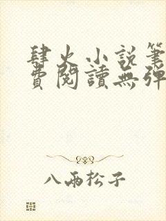 肆火小说笔趣免费阅读无弹窗