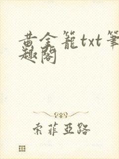 黄金笼txt笔趣阁