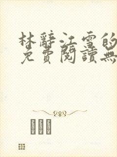 林辞江雪的小说免费阅读无弹窗