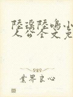 陆瑶陆鸣小说主人公全文免费阅读笔趣阁