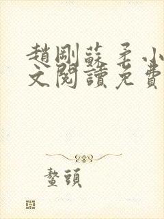 赵刚苏柔小说全文阅读免费