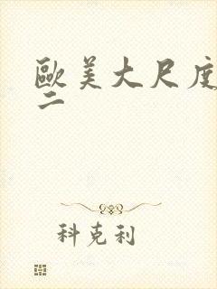 欧美大尺度一区二