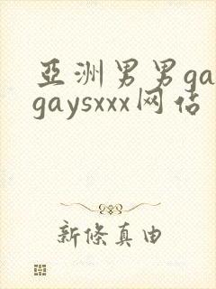 亚洲男男gaygaysxxx网站
