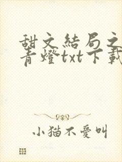 甜文结局之后 青灯txt下载