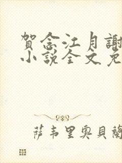 贺念江月谢泊年小说全文免费阅读笔趣阁封面