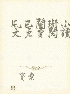 风已阑珊小说全文免费阅读最新章节