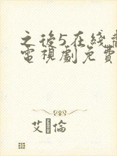 之后5在线观看电视剧免费高清封面