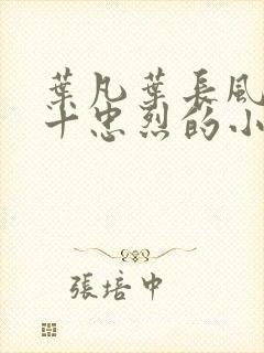 叶凡叶长风一门十忠烈的小说封面