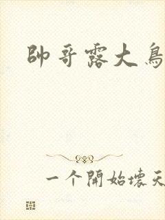 帅哥露大鸟视频