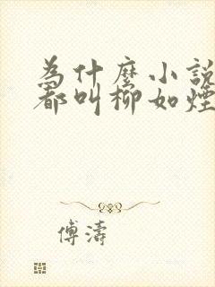 为什么小说女主都叫柳如烟