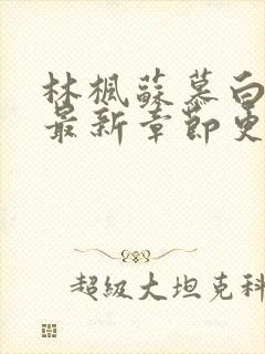 林枫苏慕白免费最新章节更新