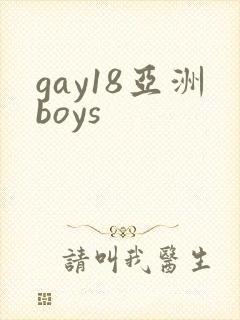 gay18亚洲boys封面