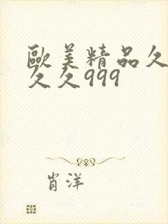 欧美精品久久久久久999