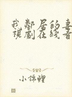 我邻居的妻子电视剧在线看全集免费