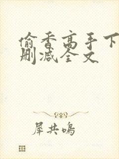 偷香高手下载无删减全文封面