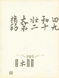 杨大壮和田桂花的第二十九