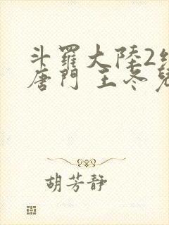 斗罗大陆2绝世唐门 王冬儿