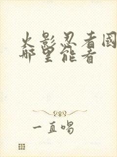 火影忍者国语版哪里能看