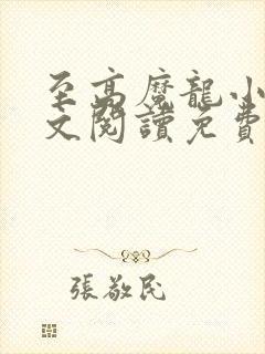 至高魔龙小说全文阅读免费无弹窗