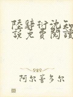 陆辞衍沈知语小说免费阅读最新章节