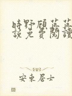 时野顾苒苒的小说免费阅读