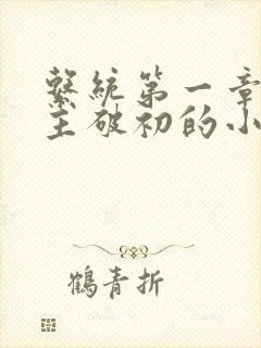 系统第一章给宿主破初的小说