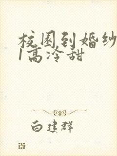 校园到婚纱1V1高冷甜