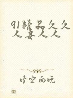 91精品久久人人妻人人