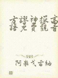 方谬神探高清国语免费观看封面