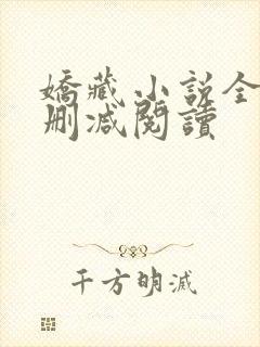 娇藏小说全文无删减阅读