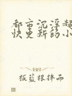 都市沉浮超前超快更新的小说