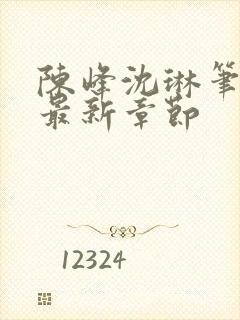 陈峰沈琳笔趣阁最新章节