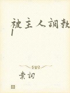 被主人调教1v1封面