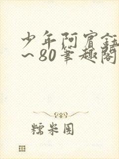 少年阿宾钰慧1～80笔趣阁