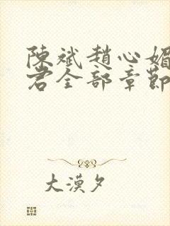 陈斌赵心媚高婉君全部章节