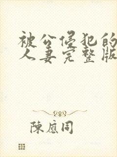 被公侵犯的漂亮人妻完整版