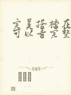 完美搭档在哪里可以看完整版