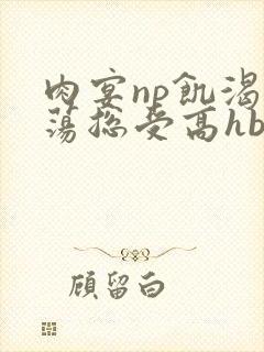 肉宴np饥渴放荡总受高hbl封面