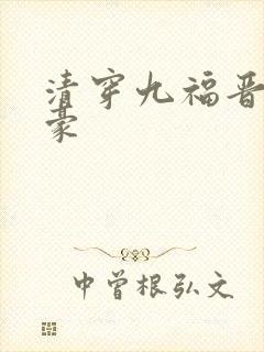 清穿九福晋是土豪