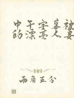 中午字幕被侵犯的漂亮人妻