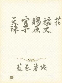 天官赐福花怜塞珠子原文