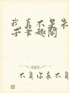 我真不是朱三太子笔趣阁