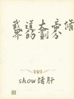 武道大帝修为境界的划分