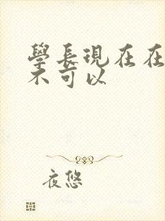 学长现在在上课不可以封面