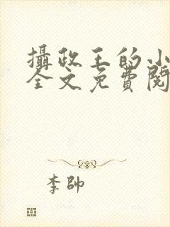 摄政王的小王妃全文免费阅读封面